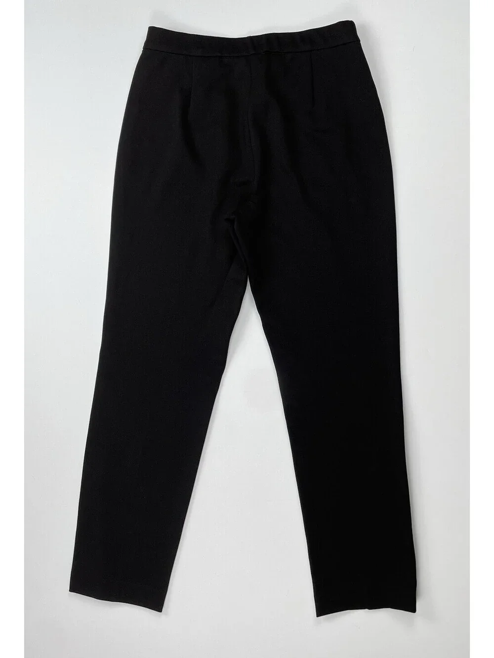 NWT T Tahari Womens Pants Sz [X] Black Contrast Side Piping Zip Pocket Ponte 6